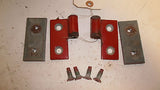 Jeep Wrangler TJ Pair Lower Door Pin Hinge Flame Red 76-06 Driver Passenger