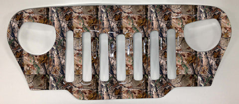 Aggressor Angry Jeep Camo Grill Cover TJ or LJ Wrangler Grille Camouflage